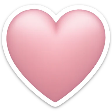 Light pink heart sticker