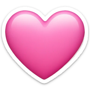 pink heart  sticker