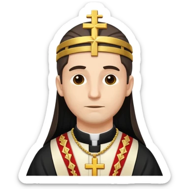 Lawful Human Priest in game sticker