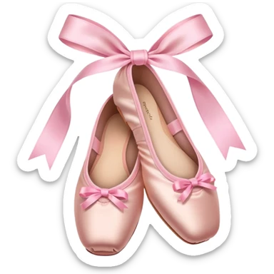 Ballerina pointe shoes sticker