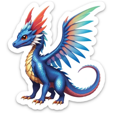  exotic Fakémon-Pokémon-Dutch-Angel-Dragon-Nargacuga-Vernid-creature sticker