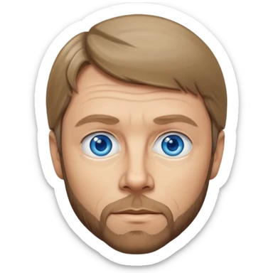 Bjorn Ulvaeus with blue eyes sticker