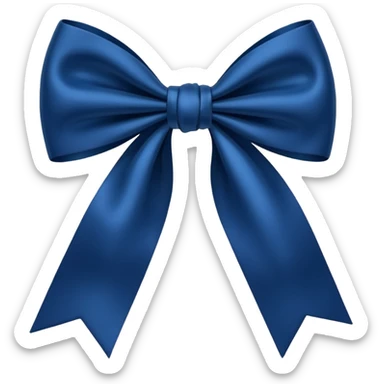 Laço azul marinho sticker