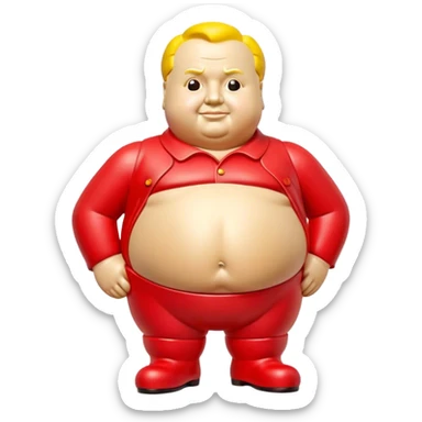 Cinematic Realistic Botero Sculpture Emoji, depicted as an exaggerated voluminous sculpture in the signature style of Fernando Botero, rendered with rich textures and vibrant artistic lighting that captures its playful grandeur. sticker