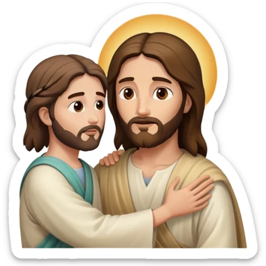 Jesus healing a person  sticker