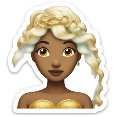 divine goddes mermaid sticker