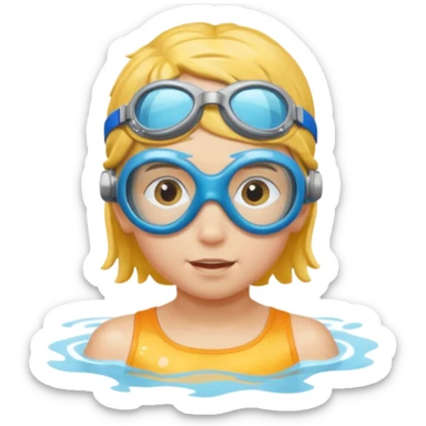 Child swimmer  sticker