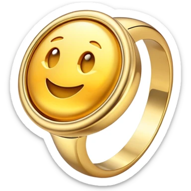 Gold ring from Sonic the Hedgehog game sticker