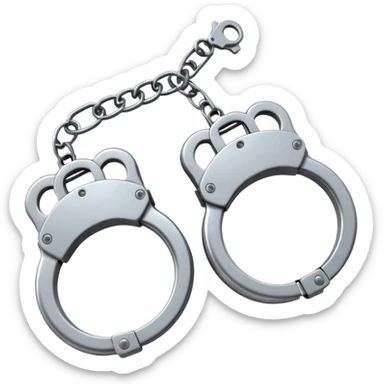 cracking handcuffs with beautiful effects with 4k  sticker