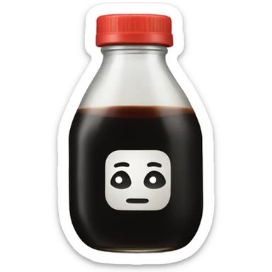 One soy sauce jar sticker