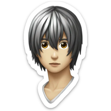 Death note liver noir fermé sticker