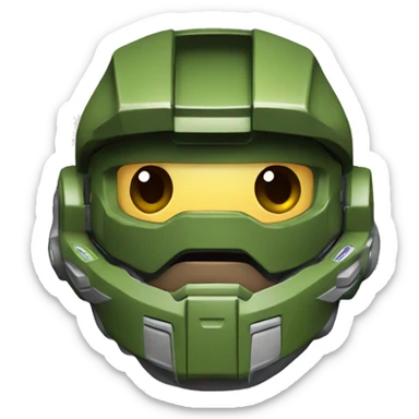 Master Chief from Halo sticker