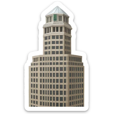 Key bank tower Cleveland  sticker
