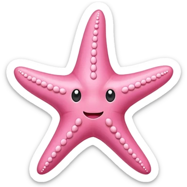  pink starfish sticker