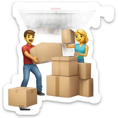  moving house sticker