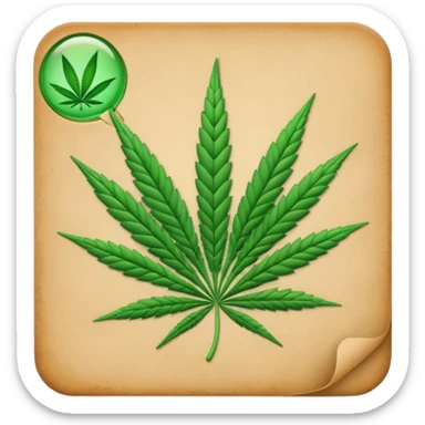 iphone emoji style joint weed sticker