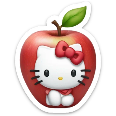 Hello Kitty Apple  sticker