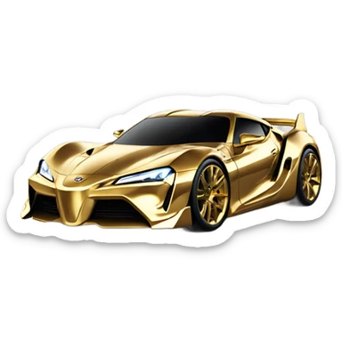 Wonder Woman C-3PO muscular Toyota 86 hypercar sticker