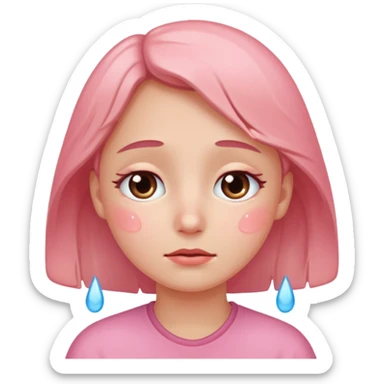 Qui est émue avec des joue sticker