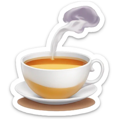 spilling tea sticker