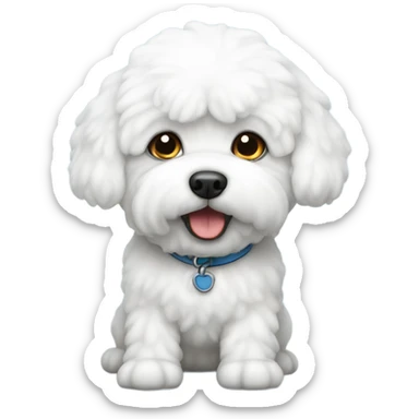 Bichon dog  sticker