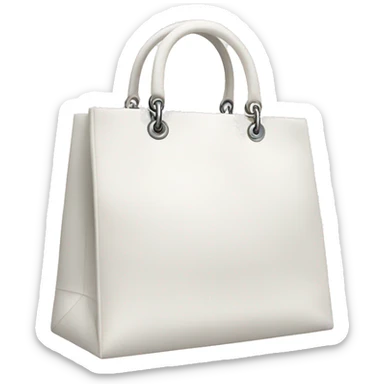 White shopping bag Dior  sticker