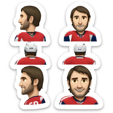 Alex Ovechkin hocket player sticker