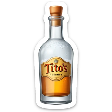 A bottle of Tito’s sticker