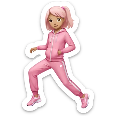 only a pink tracksuit sticker