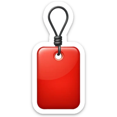 Tag vermelha sticker