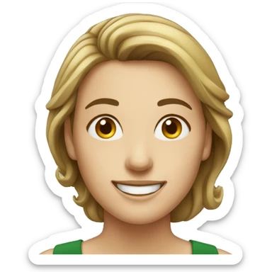 irish woman smile sticker