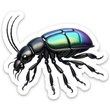 beetle side view sticker
