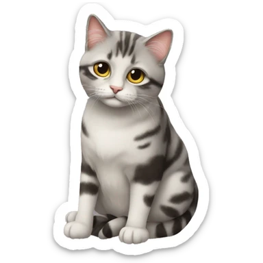 Смешенный котик  sticker