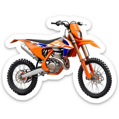 KTM Dirtbike - KTM 250 SX (Model Year: 2021) (Iconic colour: Orange) sticker