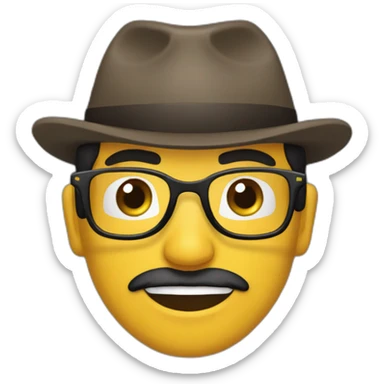 Ecuatoriano,gafas y barba sticker