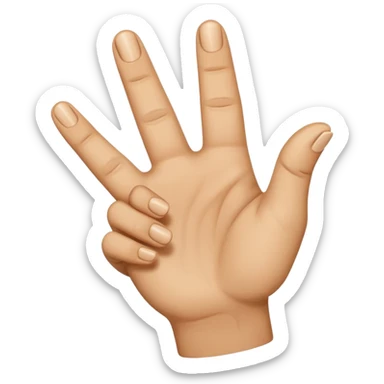 YVL emoji not to realistic make it look like an emoji hand Common Hand Position: The gesture often involves holding up the index finger and thumb to create an "L" shape, while the other fingers are curled down. sticker