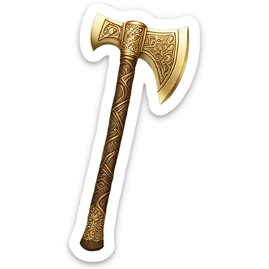 Gold Axe sticker