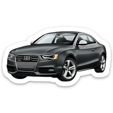 Slate colored audi a5 sticker