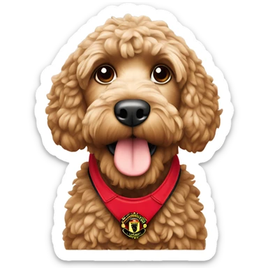 Cockapoo manchester united sticker