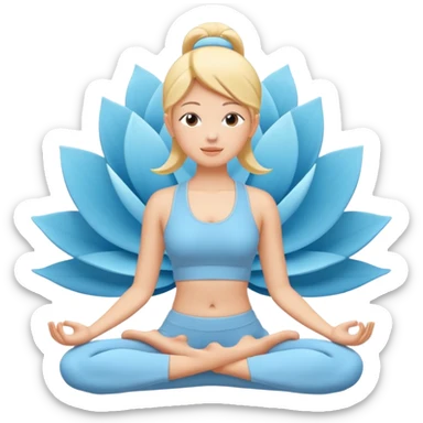 Yoga Breathing 3d Icon with color of A781F3
Make it light colro sticker