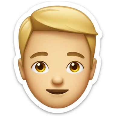 Face with bags under eyes sticker