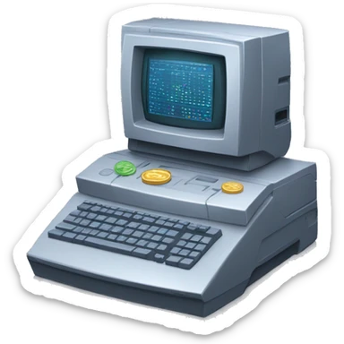 cold computer with the cryptocurrency on the screen sticker