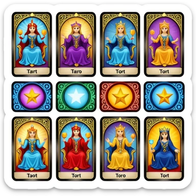 tarot cards sticker