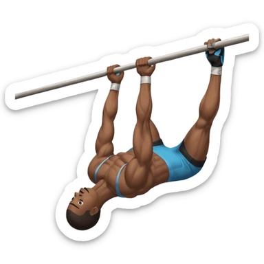 Calisthenics front lever sticker