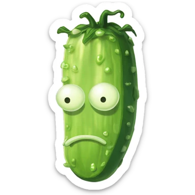 pickle rick and morty sticker