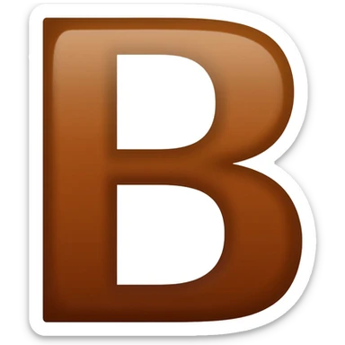 Capital B sticker