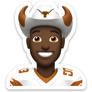 Texas longhorns football sticker