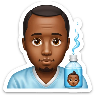 P diddy with baby oil sticker
