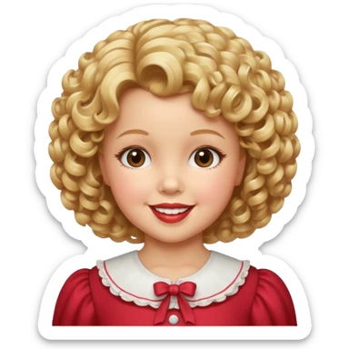 Shirley Temple sticker