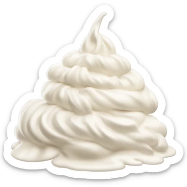 whipped cream sticker